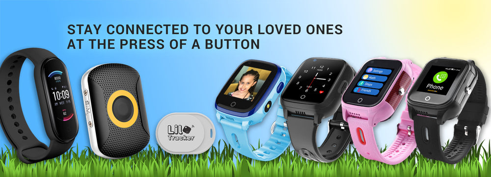 Kids GPS tracker watches, smartwatches and GPS trackers and pendants for seniors