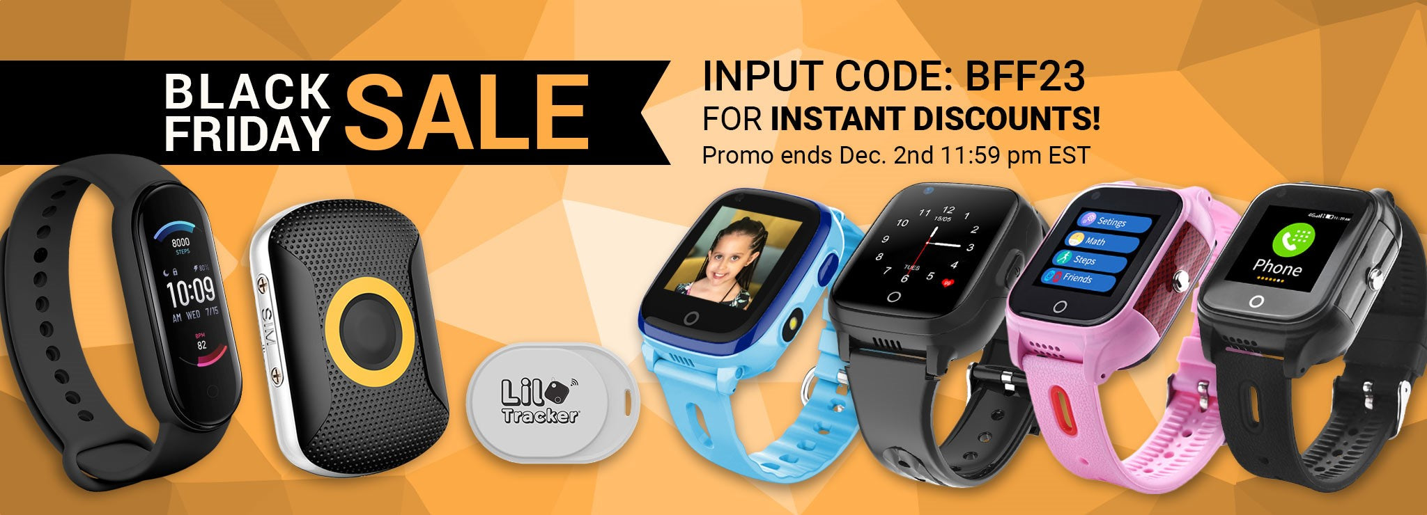 Kids GPS trackers, Senior GPS tracker and emergency pendants, fitness trackers and Bluetooth trackers