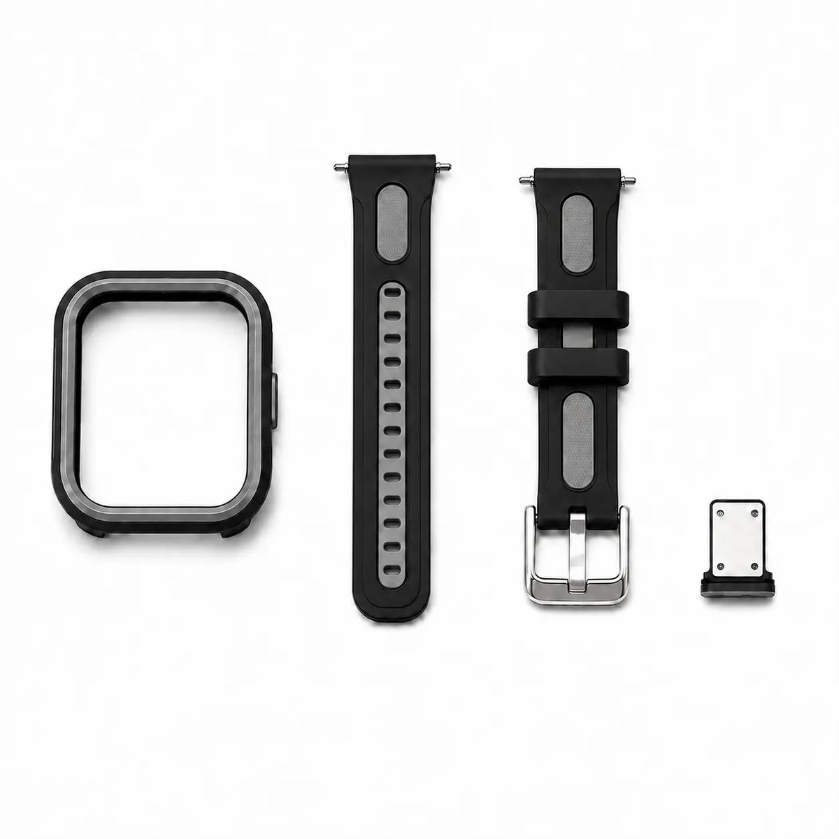 Black ProX Switch Frame kit with frame, two-piece band and SIM tray cover