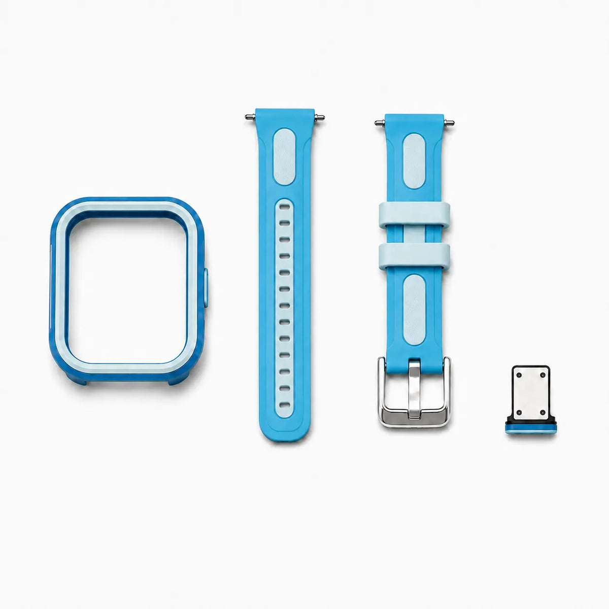 Blue ProX Switch Frame kit with frame, two-piece band and SIM tray cover