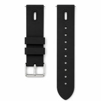 Classic black 20 mm silicone watch band, Pro style