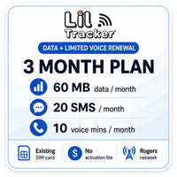 Forfait SIM Lil Tracker : Données + Voix limitée
