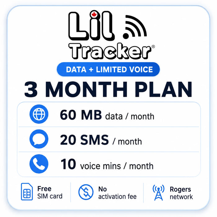 Lil Tracker SIM Plan: Data + Limited Voice