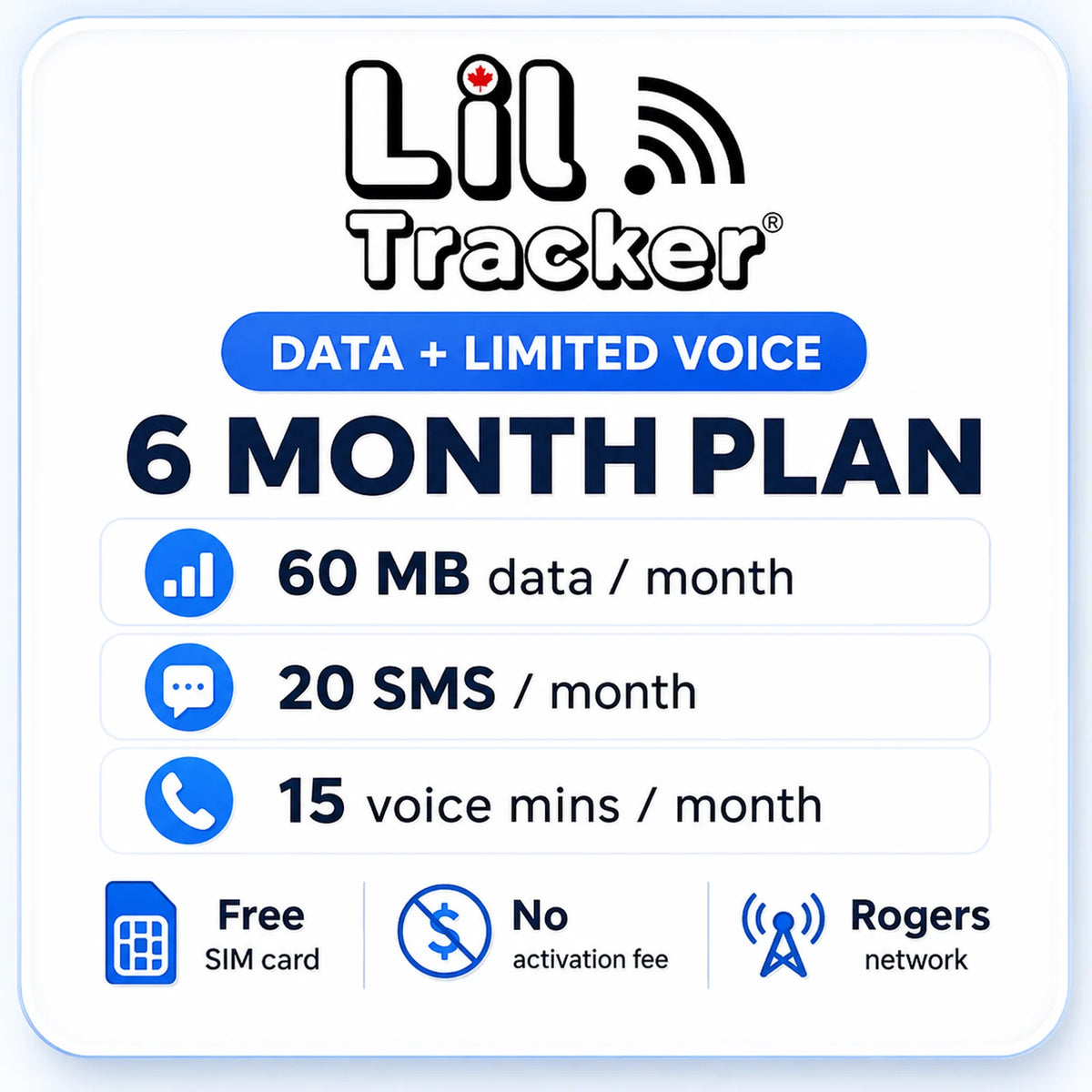 Lil Tracker SIM Plan: Data + Limited Voice