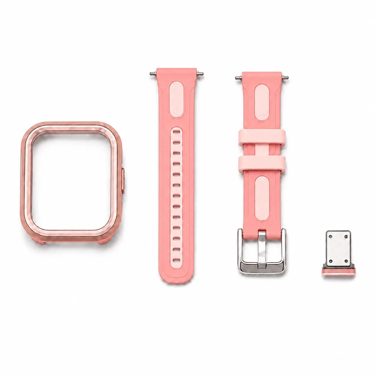Pink ProX Switch Frame kit with frame, two-piece band and SIM tray cover