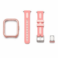Pink ProX Switch Frame kit with frame, two-piece band and SIM tray cover