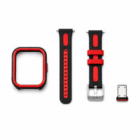 Red ProX Switch Frame kit with frame, two-piece band and SIM tray cover